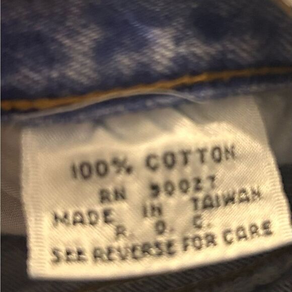 Vintage high waisted Denim Skirt bow detail - Picture 7 of 7